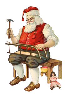 santa in his workshop